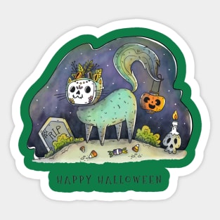 Happy Halloween Kids Design Sticker